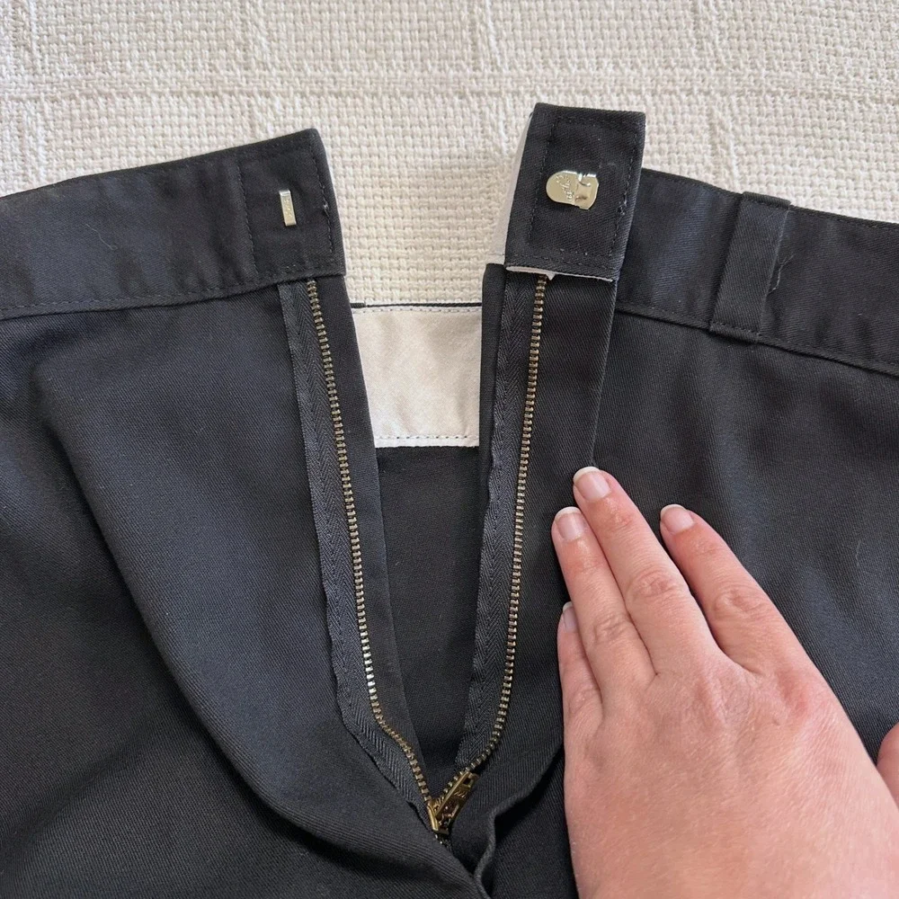 VTG 90s Dickies Black Work Shorts 42‎ Skate Workwear